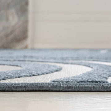 Maribo Abstract Groovy Striped Area Rug